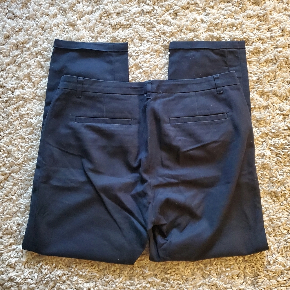 SMART SET | Cropped Navy  Blue Dress Pants (Size 8) - Picture 5 of 7